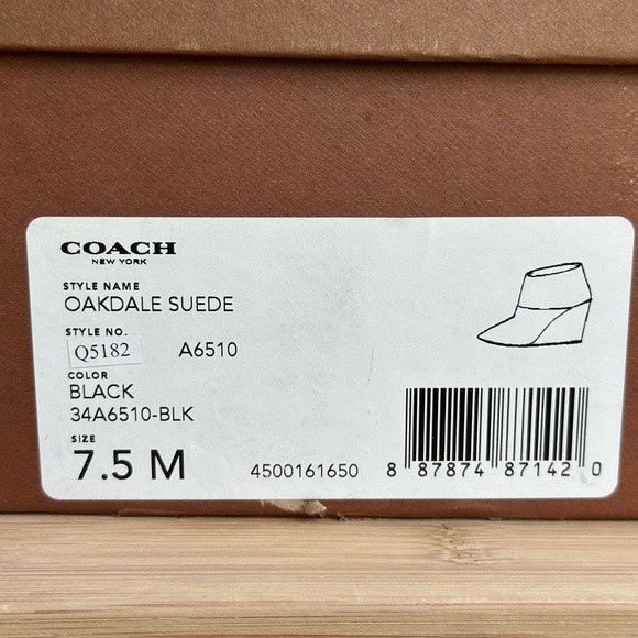 Coach Oakdale Bootie (7.5) Black - Picture 7 of 7